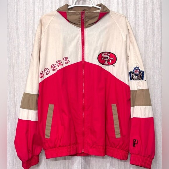 *Rare find* Vintage 90's 49ers Pro Player Daniel Young NFL Puffer Jacket (L) - Picture 2 of 12